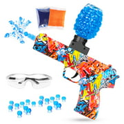 Gel Ball Blaster ferventoys Electric Splatter Water Bead Blasters, with 10,000 Gel Balls, for Outdoor Activities Games, Red