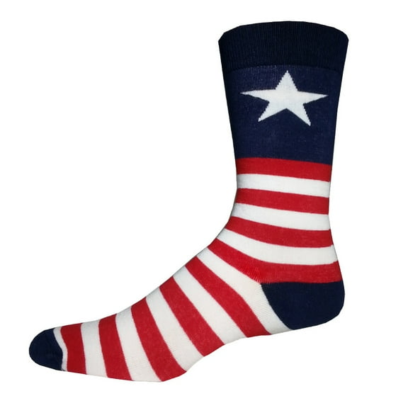 Captain USA One Size Fits Most Crew Socks