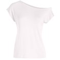 thumbnail image 3 of White Womens Tops Women's Casual Off Shoulder Tops Short Sleeve T Shirts Loose Summer Blouse Shirts for Women, 3 of 6