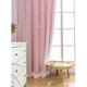 thumbnail image 4 of (1.5 m wide * 2.7 m high) 2 pcs pink curtains for girls bedroom/children's room, moon and star h, 4 of 5