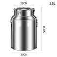 thumbnail image 2 of Stainless Steel Bucket with Lid, Stainless Steel Milk Transport Cans, Heavy Duty Milk Jug, Airtight Milk Can Storage Bucket Steel Stainless Food Container, 2 of 6