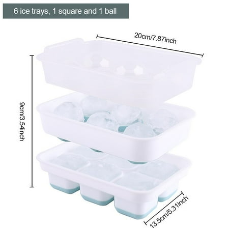 

Ice Tray Mold Silicone Food Grade Ice Cube Mold Square and spherical Tray Mold Drink Whisy Cocktail Ice Cream Mar Ice Box