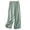 Green, variant on Asgosdo Women Cotton Linen Cropped Pants Elastic High Waist Wide Leg Trousers Casual Summer Loose Culottes S XXXL