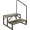 2 Steps with 1 Handrail, variant on RV Steps with Handrail, Hot Tub Steps with Handrail, Portable Stairs Steps for 5th Wheel RV, Mobile Stairs Outdoor RV Step