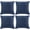 Dusty Blue, variant on 4 Packs Neutral Decorative Throw Pillow Covers 18x18 Inch for Living Room Couch Bed Sofa, Rustic Farmhouse Boho Home Decor, Soft Plush Striped Corduroy Square Cushion Case 45x45 cm