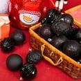 thumbnail image 6 of Every Day is Christmas Ornaments, Shatterproof Christmas Tree Ornament Set, Christmas Balls Decoration 35 Count (2.75"/70mm, Black), 6 of 7