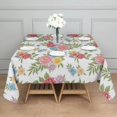 thumbnail image 3 of Pioneer Flower Floral Print Pattern Square Tablecloth, Waterproof Wipeable Spillproof Washable Table Cover for Home Kitchen Party Decor, 52"x52", 3 of 6