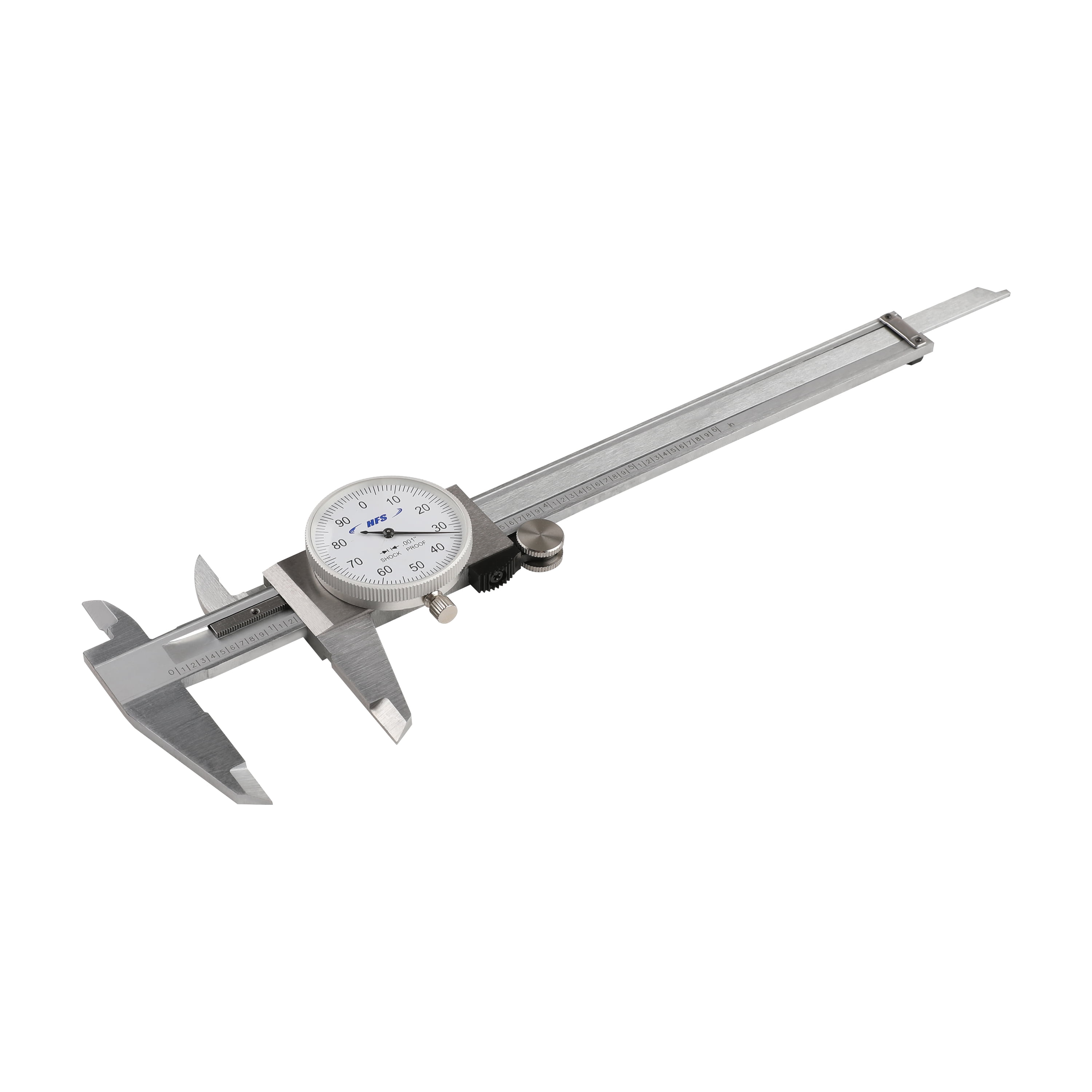 HFS(R) 0-6" Imperial Dial Caliper 4 Way Measurment  .001" Accuracy Shockproof Carbon Steel