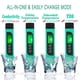 thumbnail image 5 of Probador de calidad del agua, preciso y confiable, medidor TDS, medidor EC y medidor de temperatura 3 en 1, 0-9990 ppm, medidor de prueba de agua ideal para agua potable, acuarios (verde), 5 of 5