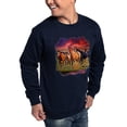 thumbnail image 4 of CafePress - Sunset Horses Sweatshirt (Dark) - Classic Crew Neck Sweatshirt, 4 of 6