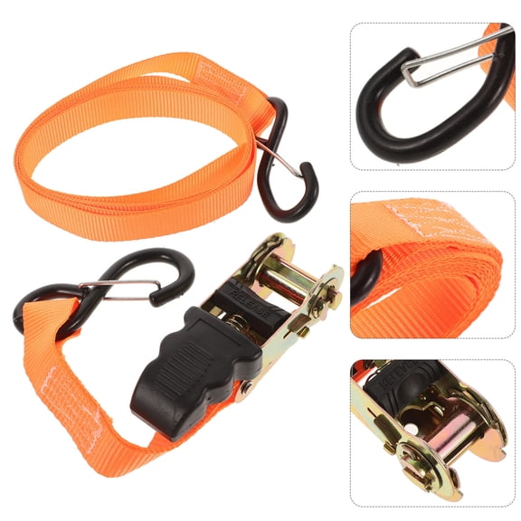 UPOUART Orange Ratchet Straps Heavy Duty Car Tie Down Straps Versatile and Durable