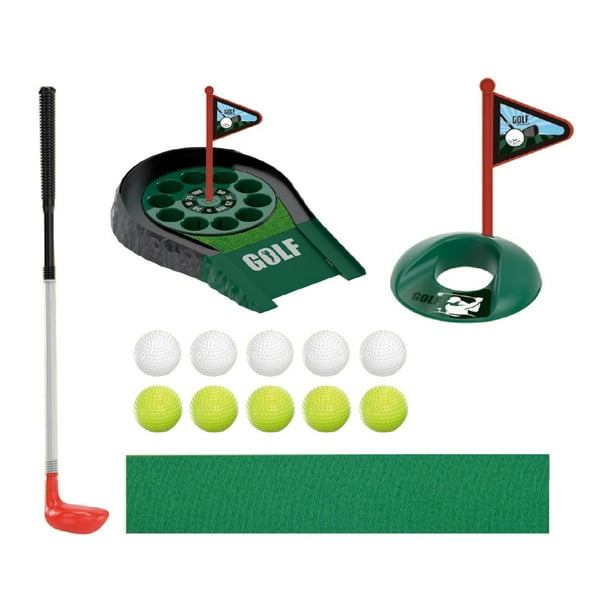 Juego de Golf, Juego de Mesa para Practicar Putting, Juego de Golf de Oficina con Palos, Pelotas Y Tapete para Interiores Y Exteriores.