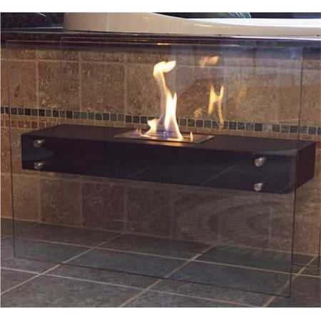 Nu Flame La Strada Freestanding Fireplace Tempered Clear Glass