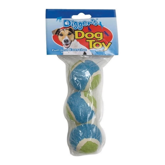 Juguete para Perro Boss Pet Pelotas de Tenis Mini Diggers Paquete de 3