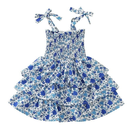 

Qufokar Baby Girl mas Fall Applique Dress Toddler Kids Baby Girls Vintage Dress Ruffle Retro Floral Girl Dresses Boho Sundress Princess Layered Dresses