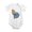 White, variant on Narwhal String Colorful Ice Cream Balls Baby Bodysuit, 100% Cotton Short Sleeve Snap Romper, 0-12 Months