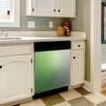 thumbnail image 3 of Gradient green gray Dishwasher Magnet Cover Decorative Sticker for Home Cabinet Kitchen 23" x26", 3 of 5