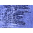 thumbnail image 1 of Ahgly Company Machine Washable Indoor Rectangle Oriental Blue Industrial Area Rugs, 2' x 5', 1 of 4