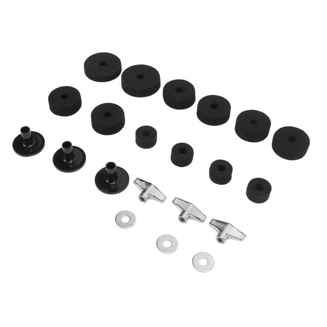 Tambour 21 Pcs Tambour Cymbale Feutre Antidérapant Accessoire Ensemble de Pièces de Rechange