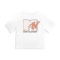 thumbnail image 2 of MTV Riot Heart Women's Boxy Cropped T-Shirt Casual Graphic Tee, 2 of 6