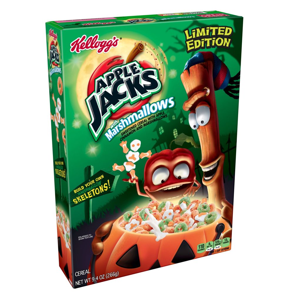Kellogg's Apple Jacks, Breakfast Cereal, Original with Marshmallows, 9.