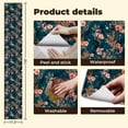 thumbnail image 4 of Peel and Stick Wallpaper Canvas Contact Paper autumn red orange berries pine cone nuts flowers leaves Fall Self Adhesive and Removable 17.7in x 118in, 4 of 8