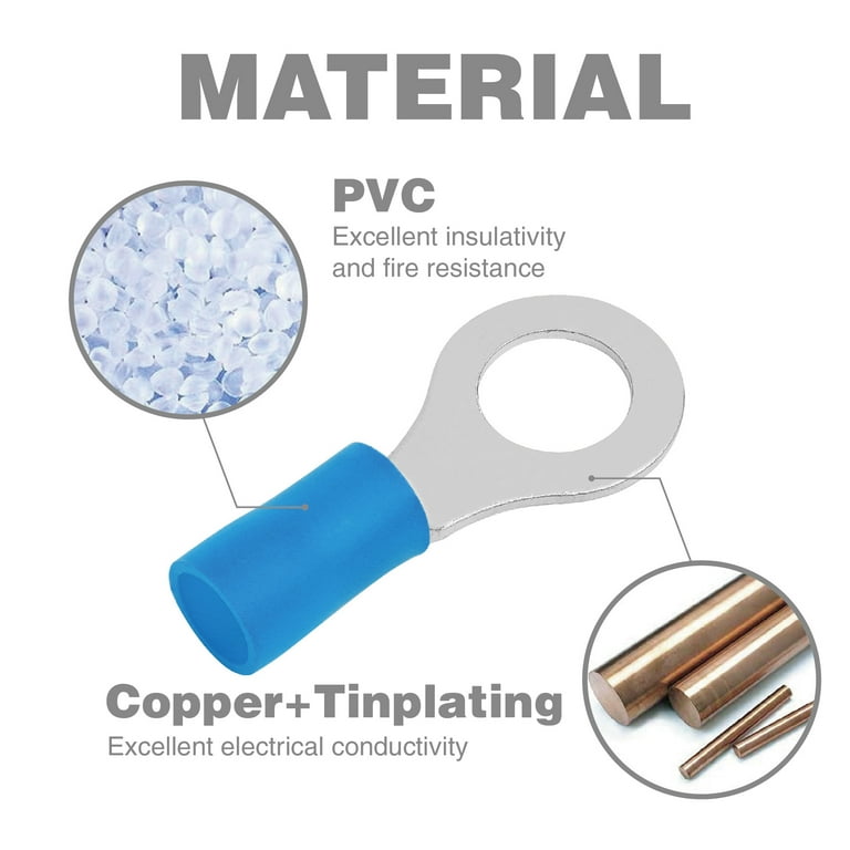 Ever Start Connectors Kit 48-Piece Assorted UL Blue for 16