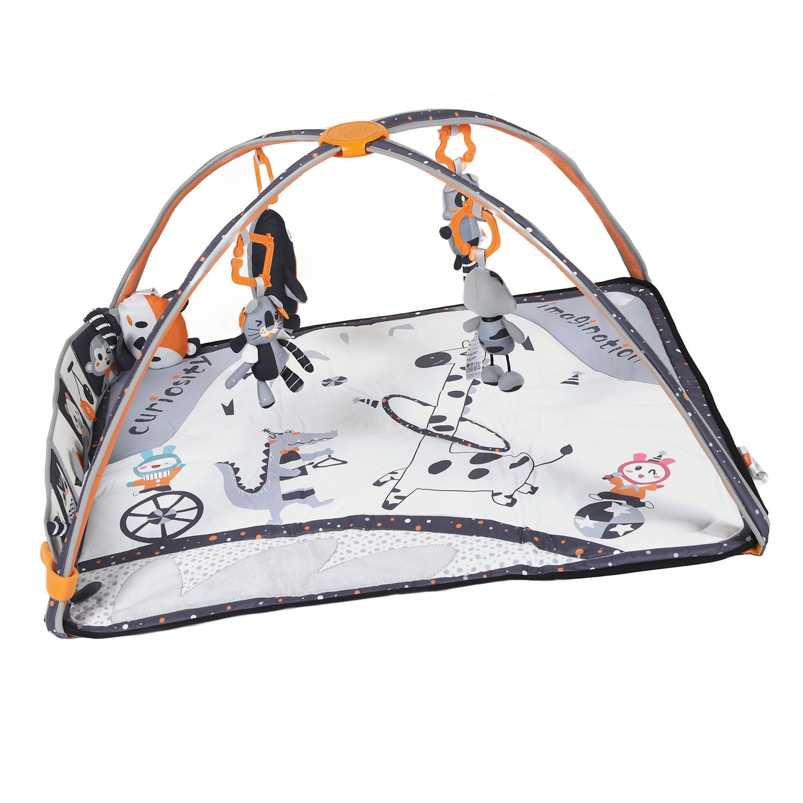 Baby Gym Mat, Black White Baby Activity Mat Portable Large Space Skin