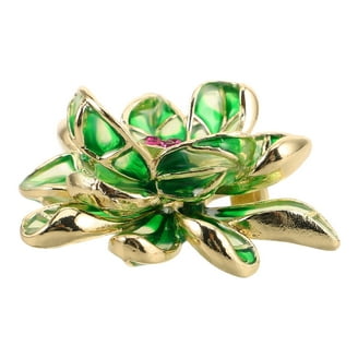 RENACLIPY Floral Brooch Set 2Pcs Zinc Alloy Elegant Flower Design