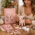 thumbnail image 5 of DIY Felt Deer Sewing Kit, Enchanted Forest Blush Felt Patchwork Craft Set, Handmade Stuffed Fawn Making Supplies with Instruction Book for Home Decor & Gift, 5 of 7