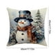 thumbnail image 3 of CaiYueKe Christmas Snowman Pillow Cover, Linen Cushion Case with Holiday Print, Soft Decorative Sofa Bed Pillowcase for Winter Home Decor, Festive Holiday Living Room Accessory, 3 of 7