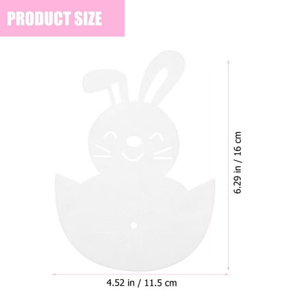 

8pcs Easter Bunny Tableware Bags Easter Fork and Knives Bags Easter Bunny Decorations