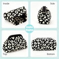 thumbnail image 4 of WANDF Clutch Purse for Women,Woven Evening Bags,Knit Clutch Handbags,Large Dumpling Bag for Ladies,Girlfriend,Travel Makeup Storage Lightweight Portable Pouch(Black White Leopard), 4 of 8