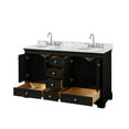 thumbnail image 2 of Wyndham Collection WCS202060DKGCMUNOMXX Deborah 60" Free Standing Double Vanity Set - Dark, 2 of 7