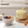 thumbnail image 4 of YIEMEEN Vegetable Dryer Washer Fruit and Vegetable Washer Salad Spinner Kitchen Greens Drainer Strainer Tool Easy to Use, 4 of 16