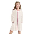 thumbnail image 6 of EnJoCho Girls Hooded Terr𝗒 Cover Up Swimsuit With Sunglasses Zipper Swim Dress Short Sleeve Ruffl𝖾 Coverups Bathing Suit Swimwear, 6 of 9