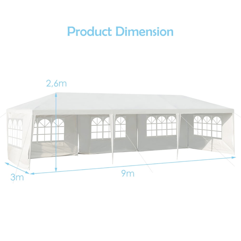Aimee Lii 10 x 30 Feet Canopy Tent with 5 Removable Sidewalls for Party Wedding BBQ Events Aimee Lii 10 x 30 Feet Canopy Tent with 5 Removable Sidewalls for Party Wedding BBQ Events