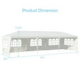 thumbnail image 5 of Topcobe 10 x 30 Feet Canopy Tent with 5 Removable Sidewalls for Party Wedding BBQ Events, 5 of 10