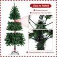 OUKANING 6ft Artificial Christmas Tree Hinged Artificial Holiday