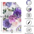 thumbnail image 3 of Romantic Purple Flowers Dish Towels Set of 6, Retro Style Washable Tea Towels Dishcloths Lint-Free 18x28 Inch Fast Drying for Kitchen Restaurant Bar Clean, 3 of 5