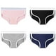 thumbnail image 1 of Bikini de algodón para mujer de 4 piezas, bragas atrevidas transpirables para mujer, bikini suave y cómodo para mujer (multicolor), 1 of 5