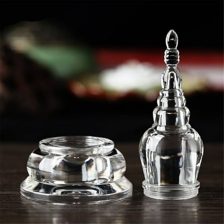 tibet buddha mikky stupa sarira pills nectar tibetan buddhist acrylic tower crystal clear