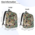 thumbnail image 3 of Lsque Cactus Garden Pattern Canvas Daypack, Durable Backpack, High-quality Versatile Backpack,Vintage Compact Backpack-Medium, 3 of 6