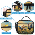 thumbnail image 3 of Herdesigns Rooster Backpack with Lunch Box Rustic Farmhouse Country Lightweight Large Travel Work Laptop Backpacks Set Casual Daypacks, 3 of 8