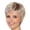 Gold, variant on Short Pixie Cut Human Hair Blend Wig for Women, Lightweight Wig with Bangs, Natural Ready to Wear Short Wigs(Black,One Size)