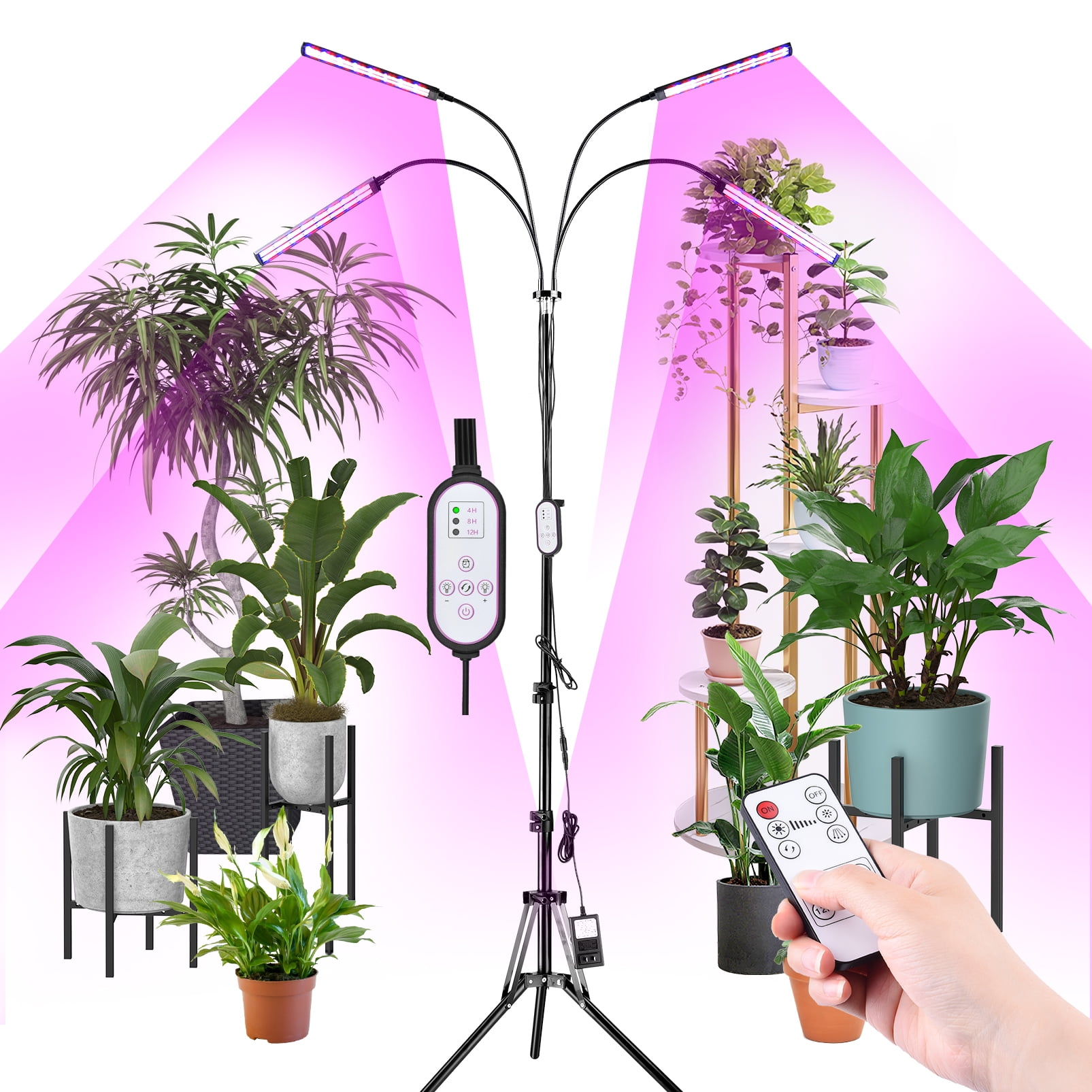 LED Grow Light for Indoor Plants Growing Lamp 150w 289 LEDs Dimmable Plant Bulb for sale online 
