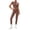 Brown, variant on Womens 2 Piece Ruffled Short Sets Round Neck Sleeveless Lace Trim Top and Elastic Waist Drawstring Shorts Outfit Sets