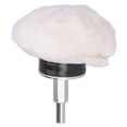 thumbnail image 1 of Type de Champignon de Roue de Polissage en Tissu Blanc avec Poignée en Coton Poli Outils de Meulage50mm, 1 of 14