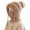 Khaki, variant on Balaclava Women Rounded Ear Hood with A Close Face Framing Rib Edge for Windy Morning Commutes And Snow Outings Face Cover for Cold Weather