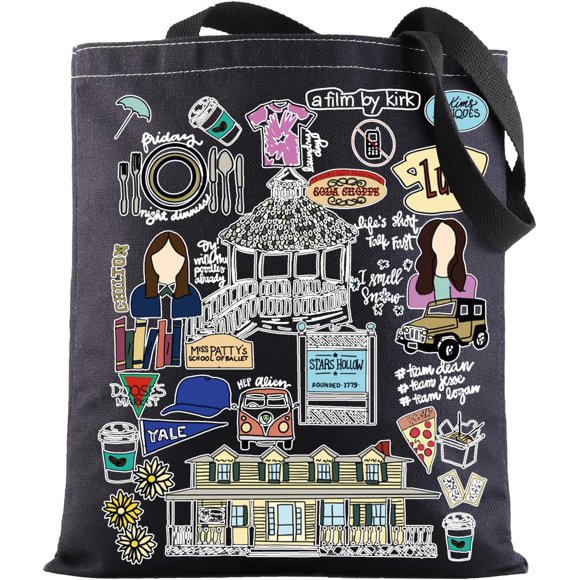 shiyou-Luke's Diner Tote Bag Lorelai & Rory Fans Gifts Stars Hollow Gilmore Shoulder Bag